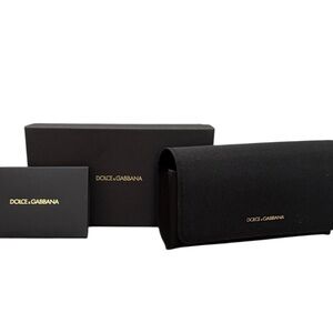 Authentic Dolce & Gabbana Black Sunglasses Case with Cloth & Box